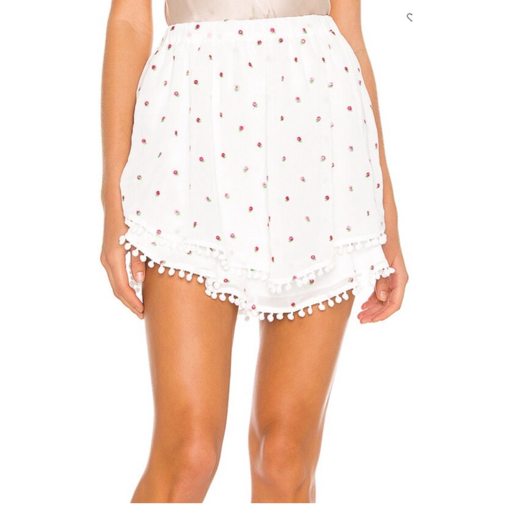 Majorelle Brea Floral Mini Skirt in Color White Daisy